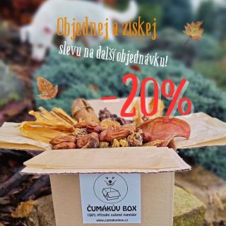 Jistěže Tvůj Čumák dostane dáreček pod stromeček, ale copak není hoden odměny už teď? A jako milující páníček si taky...